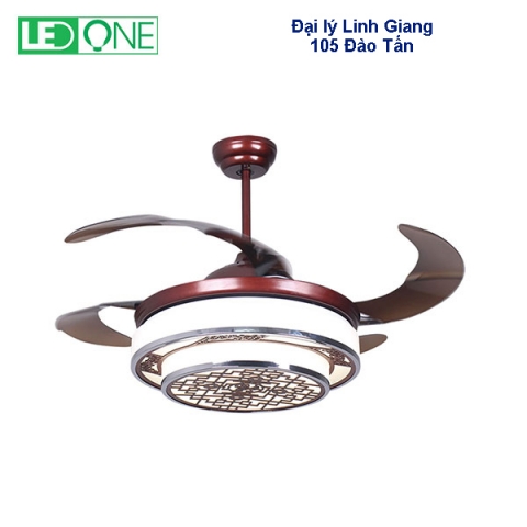 Quạt trần đèn cánh cụp xòe DQ 42-08